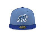 Chicago Cubs Sky Blue/Royal Spring Training Bear New Era 59FIFTY Fitted Hat - Pro Jersey Sports