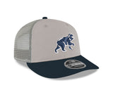 Chicago Cubs New Era Stone/Navy Spring Training Bear Low Profile 9FIFTY Mesh Back Snapback Adjustable Hat - Pro Jersey Sports