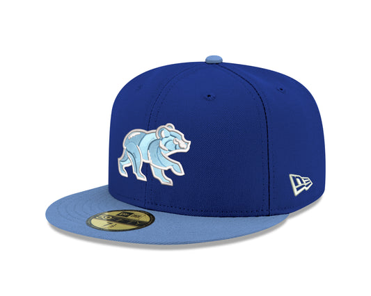 Chicago Cubs Royal/Sky Blue Spring Training Bear New Era 59FIFTY Fitted Hat