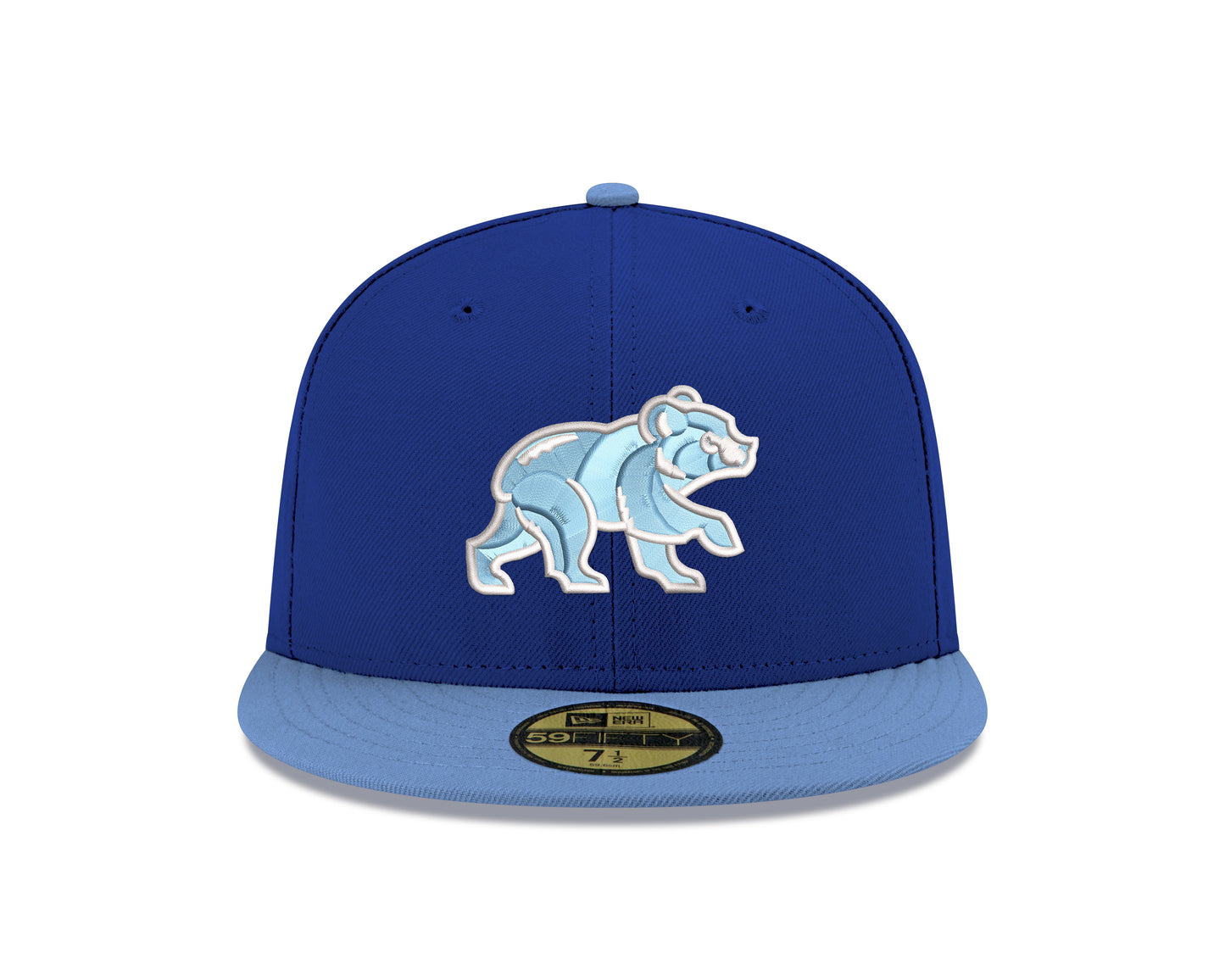 Chicago Cubs Royal/Sky Blue Spring Training Bear New Era 59FIFTY Fitted Hat