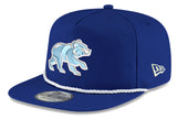 Chicago Cubs New Era Royal Blue Spring Training Bear Golfer Snapback Adjustable Hat - Pro Jersey Sports
