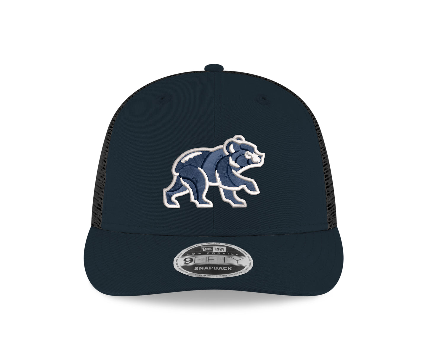 Chicago Cubs New Era Navy Spring Training Bear Low Profile 9FIFTY Mesh Back Snapback Adjustable Hat