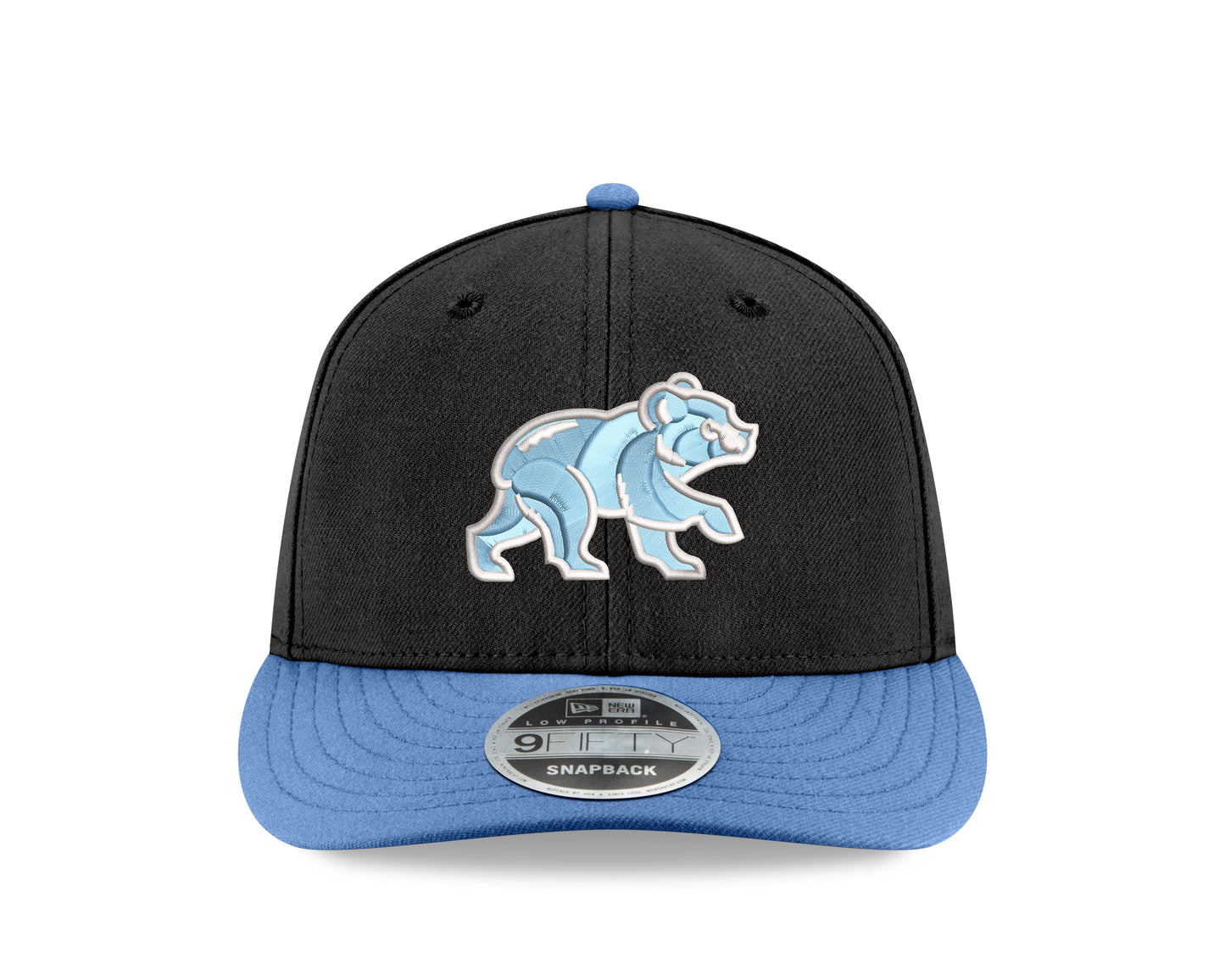Chicago Cubs New Era Black/Sky Blue Spring Training Bear Low Profile 9FIFTY Snapback Adjustable Hat