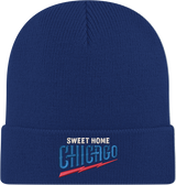 Chicago Cubs New Era Navy Guitar Bear Cuffed Knit Hat - Pro Jersey Sports