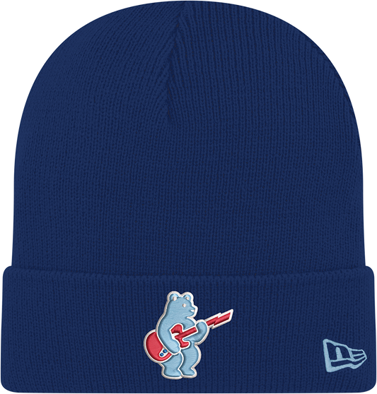 Chicago Cubs New Era Navy Guitar Bear Cuffed Knit Hat - Pro Jersey Sports