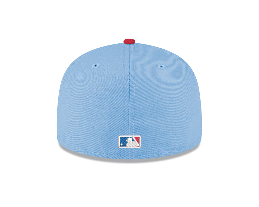 Men's Chicago Cubs New Era Chrome/ Sky Blue Guitar Bear Alternate 59FIFTY Fitted Hat - Pro Jersey Sports