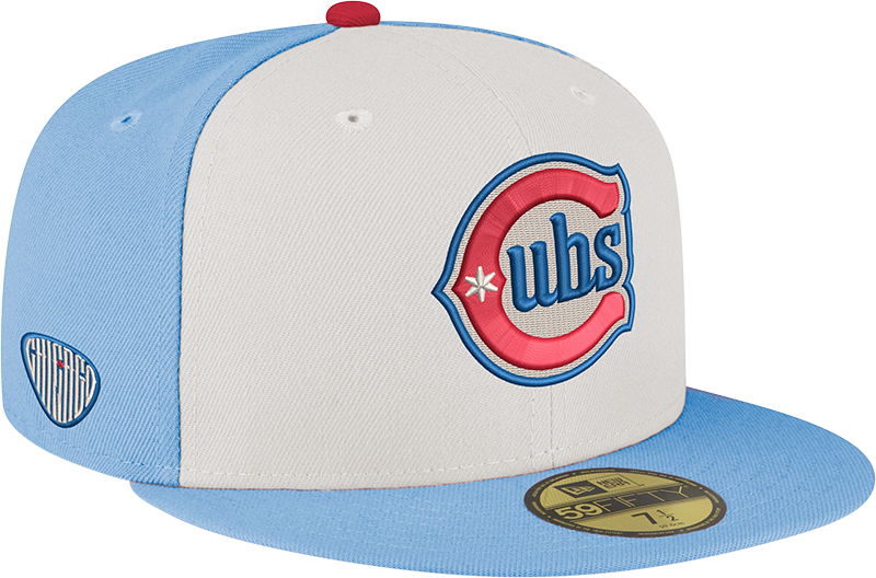 Men's Chicago Cubs New Era Chrome/ Sky Blue Alternate 59FIFTY Fitted Hat - Pro Jersey Sports