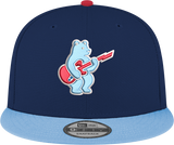 Chicago Cubs New Era Guitar Bear Alternate Navy/Sky Blue 9FIFTY Snapback Hat - Pro Jersey Sports