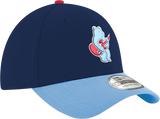 Chicago Cubs 2nd Alternate Guitar Bear Navy/Sky Blue New Era 39THIRTY Flex Hat - Pro Jersey Sports