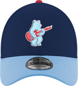 Chicago Cubs 2nd Alternate Guitar Bear Navy/Sky Blue New Era 39THIRTY Flex Hat - Pro Jersey Sports