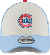 Youth Chicago Cubs Alternate 2 9FORTY Adjustable Chrome/Sky Blue Cap By New Era - Pro Jersey Sports