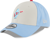 Youth Chicago Cubs Guitar Bear Alternate 9FORTY Adjustable Chrome/Sky Blue Cap By New Era - Pro Jersey Sports