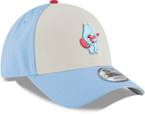 Youth Chicago Cubs Guitar Bear Alternate 9FORTY Adjustable Chrome/Sky Blue Cap By New Era - Pro Jersey Sports