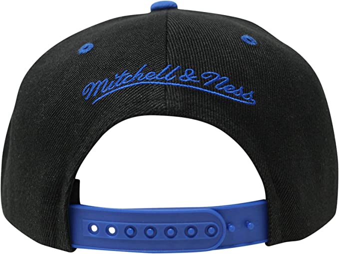 Men's Philadelphia 76ers NBA Black Royality Mitchell & Ness Snapback Hat