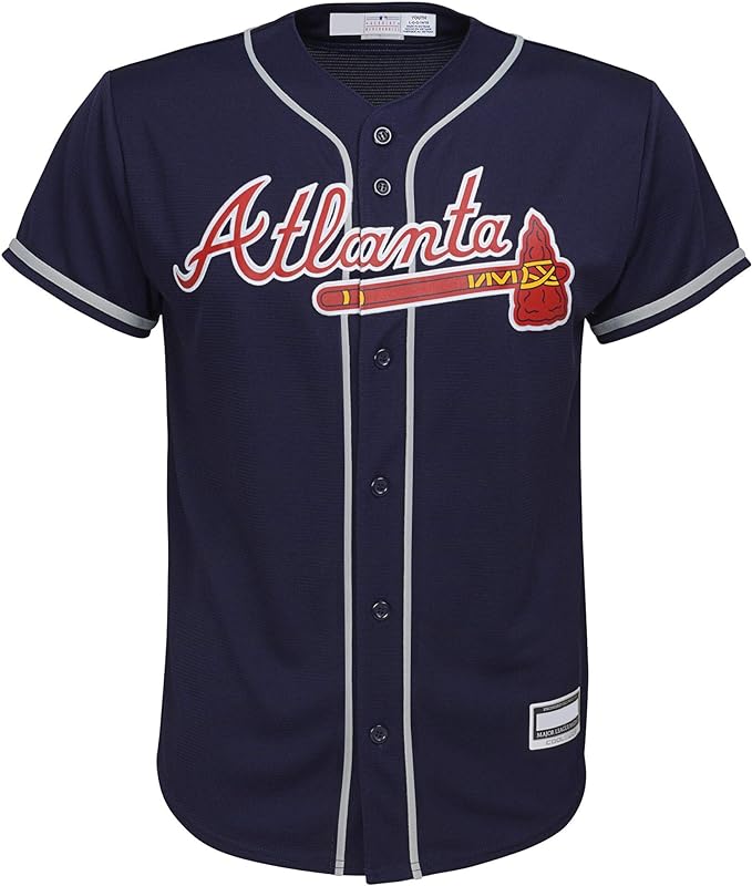 Youth Ronald Acuna Jr. Atlanta Braves Alternate Blue Replica MLB Branded Jersey - Pro Jersey Sports