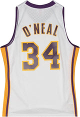 Youth Los Angeles Lakers Shaquille O`Neal Mitchell & Ness White 2002-03 Hardwood Classics Swingman Jersey - Pro Jersey Sports