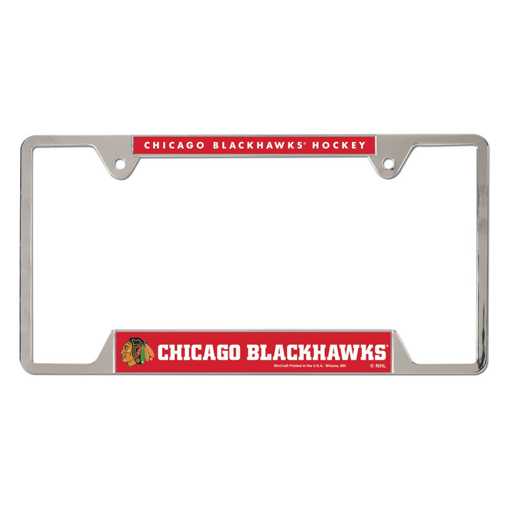 Chicago Blackhawks Wincraft Metal License Plate Frame