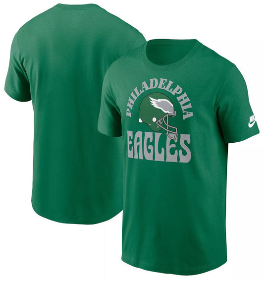 Men's Nike Kelly Green Philadelphia Eagles Rewind Groove Essential T-Shirt - Pro Jersey Sports