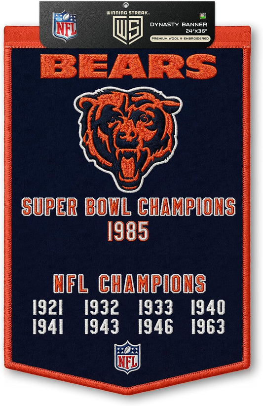 NFL Chicago Bears Dynasty Banner 24" by 36"