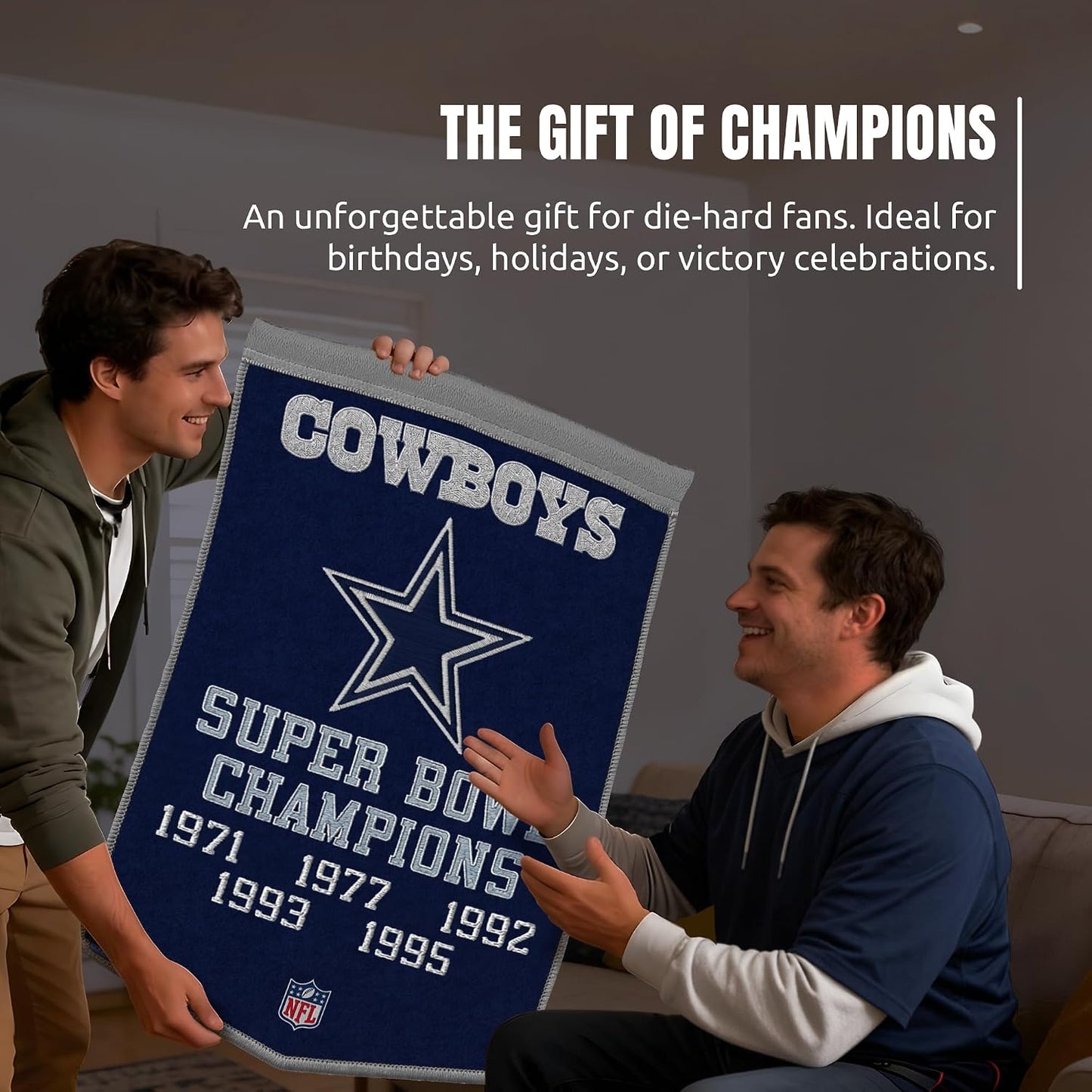 NFL Dallas Cowboys Dynasty Banner 24" by 36"