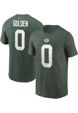 Men's Nike Matthew Golden Green Bay Packers Green Name & Number T-Shirt - Pro Jersey Sports