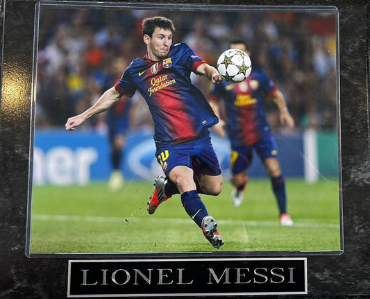 F.C. Barcelona Lionel Messi Photo Plaque