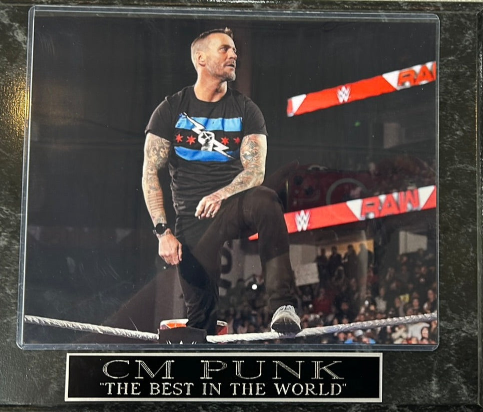 WWE CM Punk "Best in the World" Photo Plaque