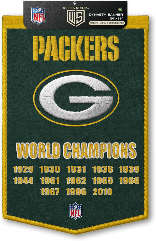 NFL Green Bay Packers Heritage Banner Wall Decor 24" x 36"