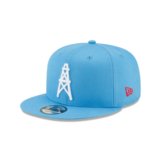 Men's Houston Oilers Basic Team Color NFL 9FIFTY Snapback Adjustable Hat