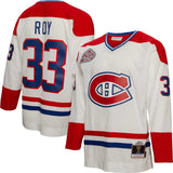 Men's Montreal Canadiens Patrick Roy Mitchell & Ness White 1992/93 Blue Line Player Jersey - Pro Jersey Sports