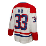 Men's Montreal Canadiens Patrick Roy Mitchell & Ness White 1992/93 Blue Line Player Jersey - Pro Jersey Sports