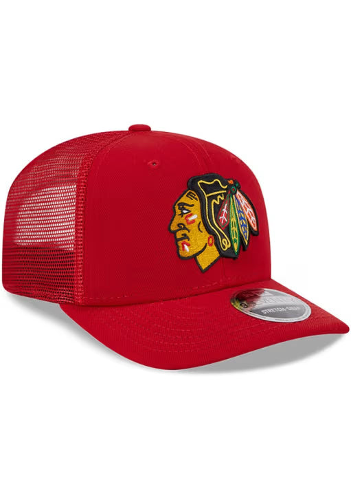 Men's Chicago Blackhawks New Era Red 9SEVENTY Trucker Hat