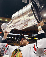 Viktor Stålberg Holding Stanley Cup Chicago Blackhawks Action Photo (8X10) - Pro Jersey Sports