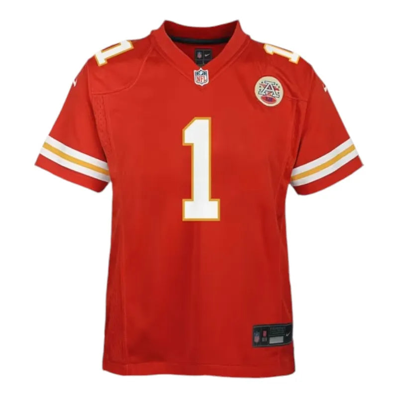 Youth Kansas City Chiefs Xavier Worthy Nike Red Game Jersey