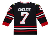 Men's Chris Chelios Black Chicago Blackhawks 1997/98 Power Play Player Jersey - Pro Jersey Sports