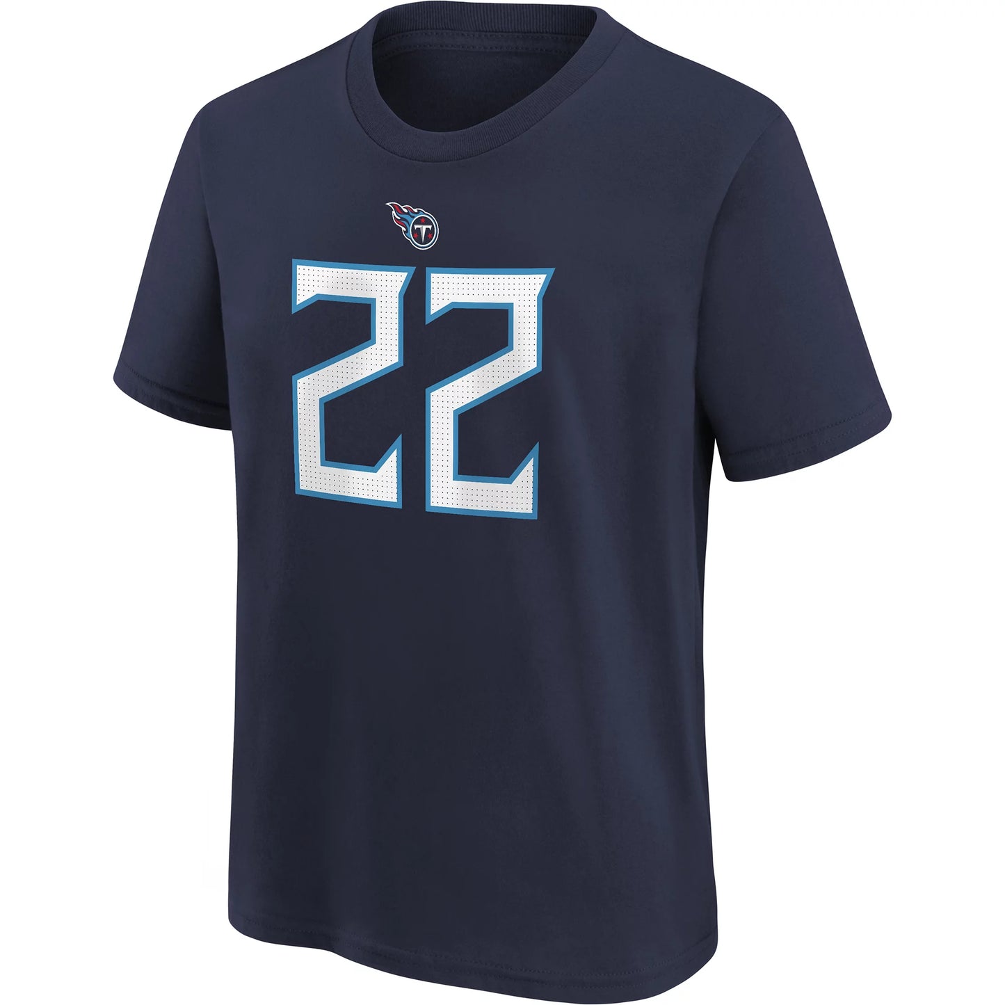 Youth Tennessee Titans Derrick Henry Nike Navy Player Pride Name & Number Performance T-Shirt