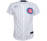 Youth Nike Nico Hoerner Chicago Cubs White Home Game Replica Jersey - Pro Jersey Sports