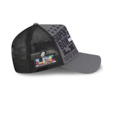 Men's New England Patriots New Era Charcoal Super Bowl LX 9FORTY A-Frame Trucker Adjustable Hat - Pro Jersey Sports
