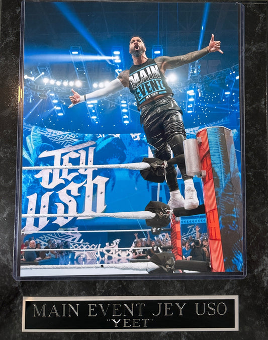 WWE Main Event Jey Uso Photo Plaque