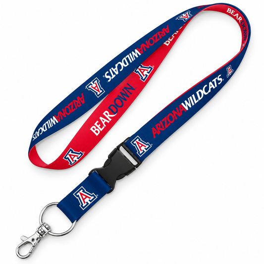 Arizona Wildcats Double Sided Lanyard With Detachable Buckle By Wincraft