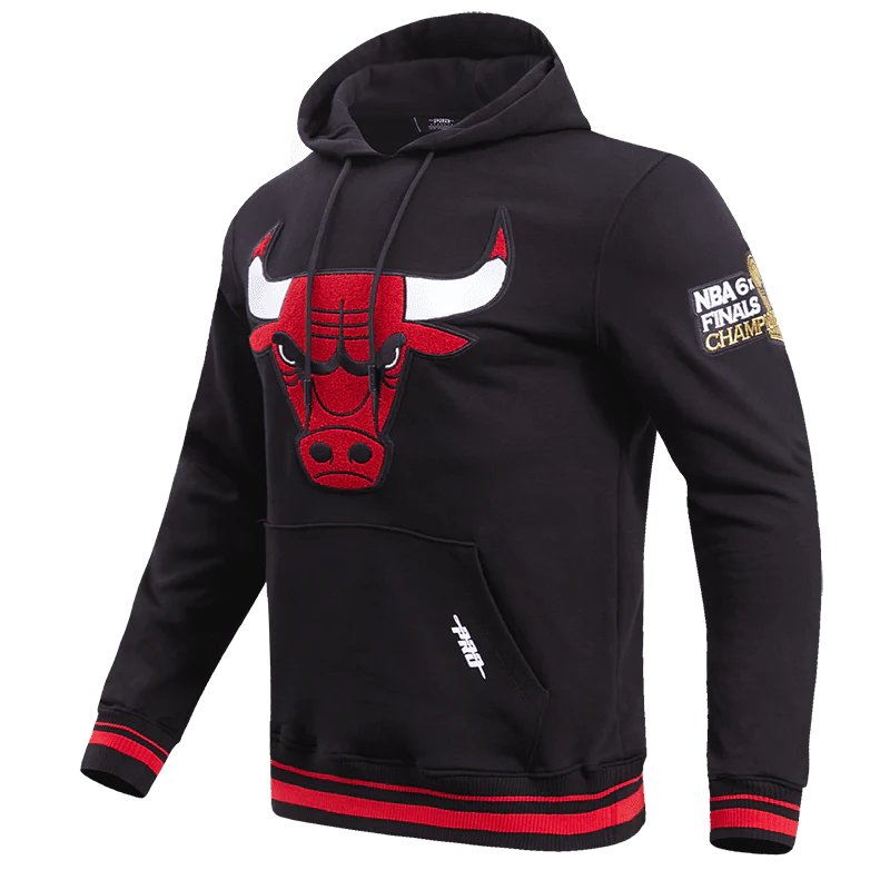 Men's Chicago Bulls Pro Standard Retro Classic Black Hoodie