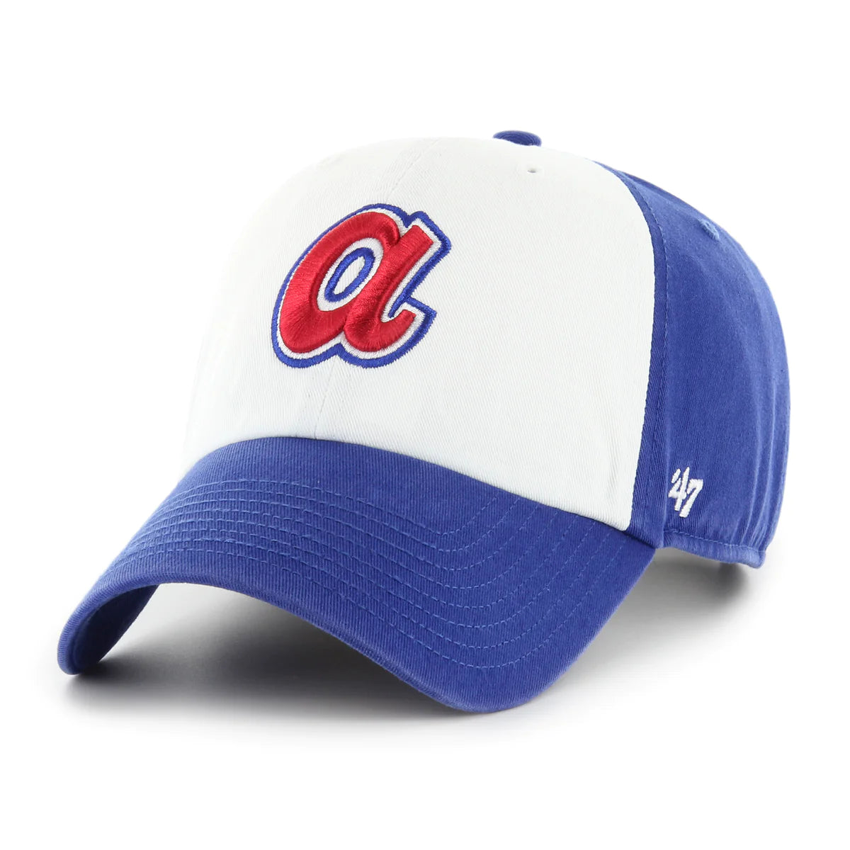 Men's Atlanta Braves Cooperstown Freshman Clean Up Adjustable Hat By '47 Brand