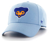 '47 Brand Chicago Cubs Columbia Blue Cooperstown Wool MVP Adjustable hat - Pro Jersey Sports