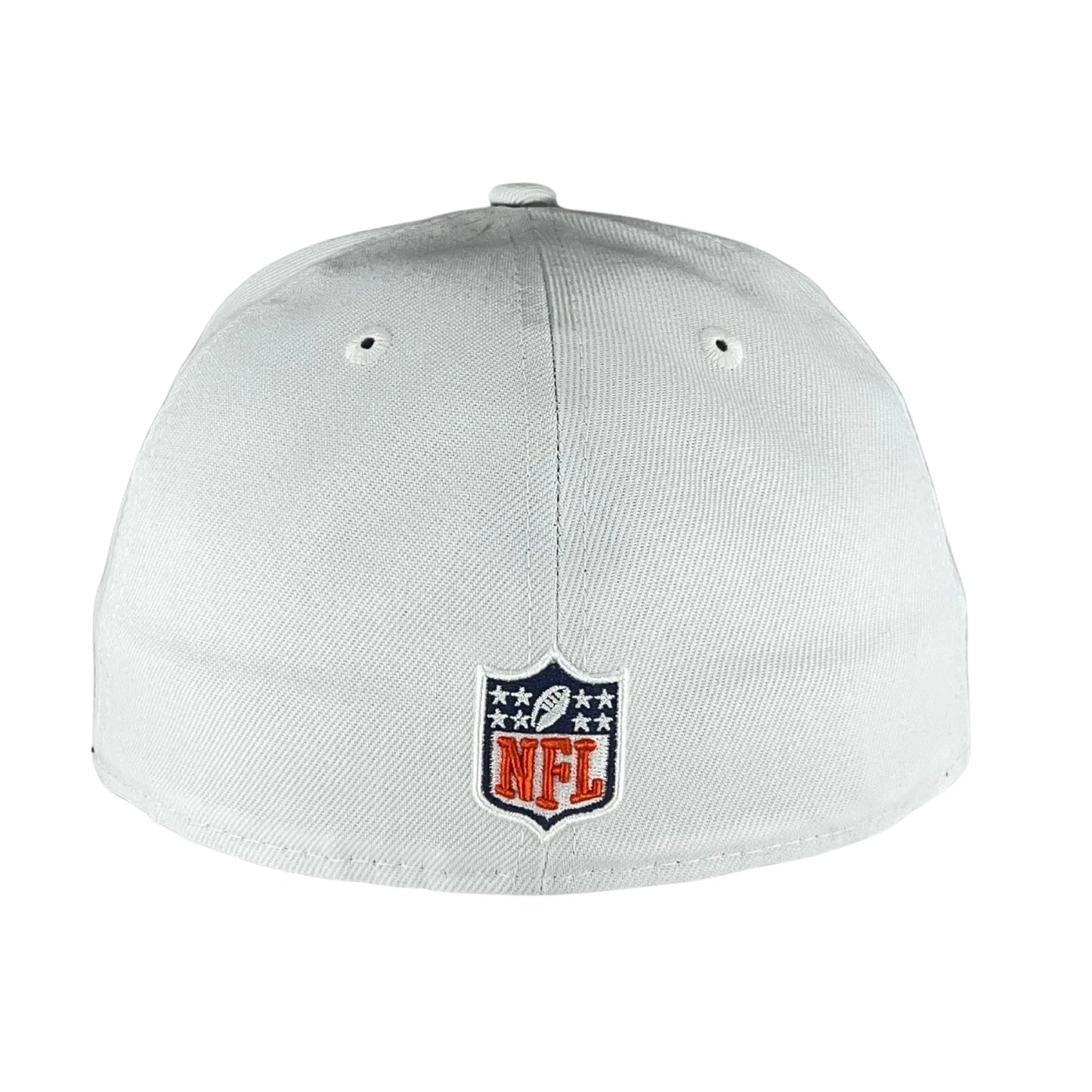 Chicago Bears "B" Logo White New Era 59FIFTY Fitted Hat