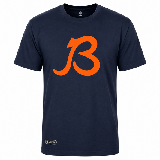 Men's Chicago Bears NFL Combine Authentic Navy Retro Performance T-Shirt