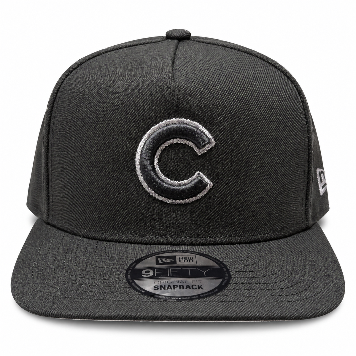 Chicago Cubs Mlb Black & Silver Foul Ball A-Frame 9Fifty Snapback