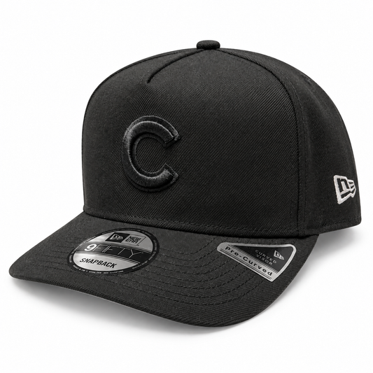 Chicago Cubs Mlb Basic Tonal Black A-Frame 9Fifty Snapback