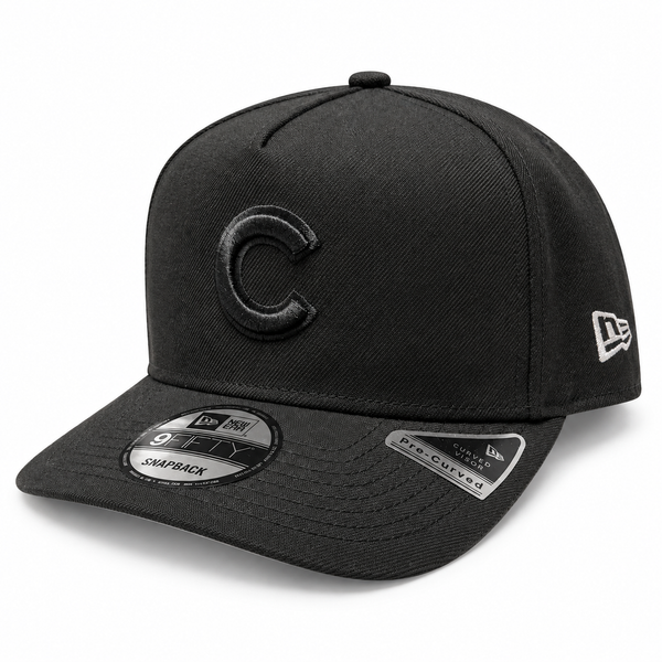 Chicago Cubs Mlb Basic Tonal Black A-Frame 9Fifty Snapback