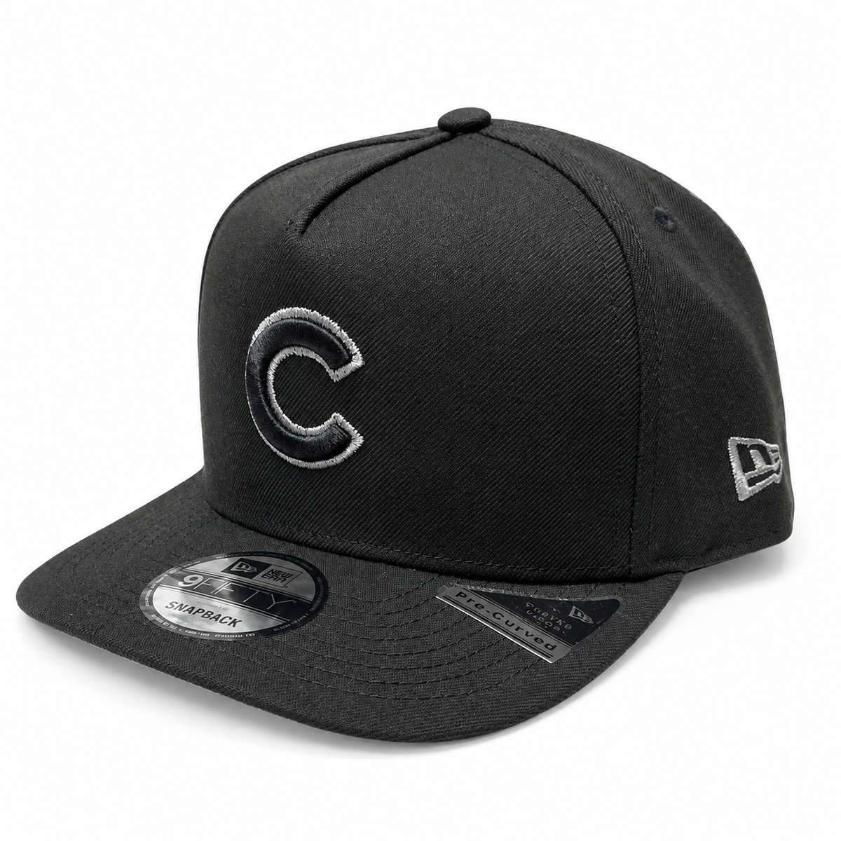 Chicago Cubs Mlb Black & Silver Foul Ball A-Frame 9Fifty Snapback