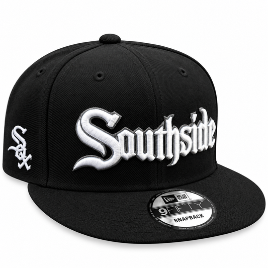 Chicago White Sox New Era City Connect Southside Black 9FIFTY Snapback Hat